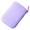 Purple PU Portable Travel Sewing Kit 24 Colors Thread Spools Sewing Accessories Supplies for Adults Kids Beginner Emergency DIY Home