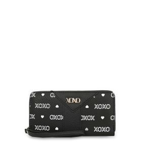 XOXO Women's Zip Around Wristlet Wallet - Large Capacity Travel Clutch with Card Holders, 2 Cash Pockets and Phone Slot