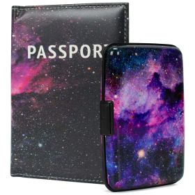 Miami CarryOn RFID Protected Wallet and Passport Cover Set (The Galaxy)
