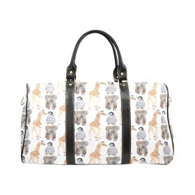 Giraffe Penguin Elephant Style White Travel Bag