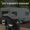 3500 lbs Electric Trailer Jack, 12V DC, 27" Lift, with Drop Leg, for Travel, Trailer, Camper, Boats, & More, W/ Waterproof Cover