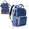 Sunveno Original Diaper Bag Travel Baby Bags Navy Blue Mommy Backpack Organizer Nappy Maternity Bag Mother Kids