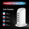 1pc USB Charger; Multi-Device Charging Station; Fast Charging Block; USB Charging Hub With Multi-Ports For IPhone; IPad; Kindle; Travel Accessories