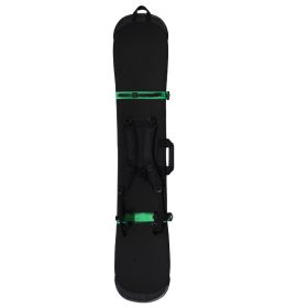 Dumpling Skin Snowboard Bag Protective Cover (Option: Black Green Ribbon-Single shoulder-110CM to 119CM)