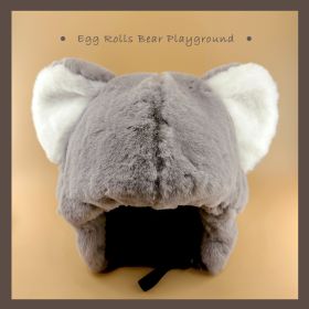 Snow Cartoon Face Protection Riding Ornament Hat (Option: Koala)