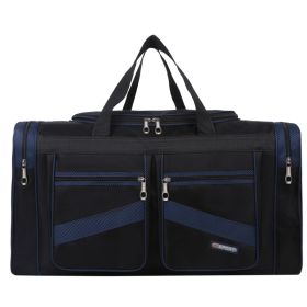 Foldable Large Capacity Tote Travel Bag (Option: Blue-L)