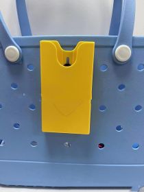 Spot Transparent Pvc Buggy Bag Suitable For Bogg Beach Bag Removable Storage Box Mobile Phone Box (Option: yellow-9*16.5)
