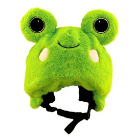 Snow Cartoon Face Protection Riding Ornament Hat (Option: Frog)