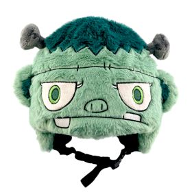 Snow Cartoon Face Protection Riding Ornament Hat (Option: Green Zombie)