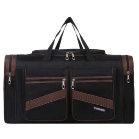 Foldable Large Capacity Tote Travel Bag (Option: Khaki-L)