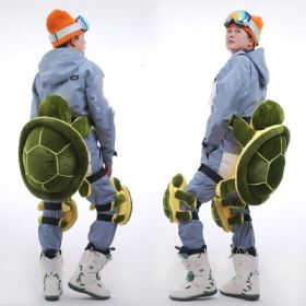 Skating Butt Pad Little Turtle Roller Skating Guard Equipment Knee Pads (Option: Green turtle knee pads-Childrens money)