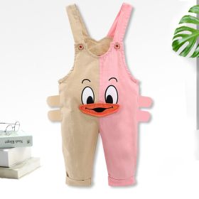 Fashion Color Matching Baby Single-tooth Mandarin Duck Pants Thin (Option: 2style-90cm)