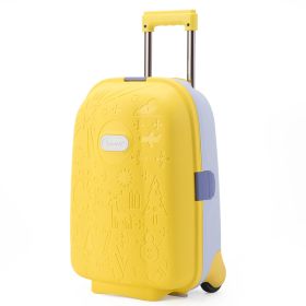 16-inch Mini Cartoon Cute Suitcase (Option: Yellow-16 Inches)