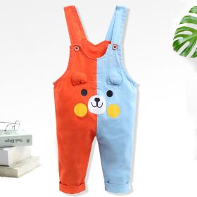 Fashion Color Matching Baby Single-tooth Mandarin Duck Pants Thin (Option: 8style-90cm)
