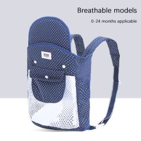 Multifunctional Baby Carrier With Breathable Front And Back In Summer (Option: Small wave dot net)