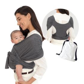 Summer Cotton Cross Simple  Baby Carrier (Option: Dark Grey-M)