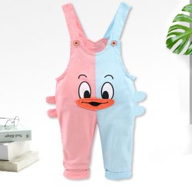 Fashion Color Matching Baby Single-tooth Mandarin Duck Pants Thin (Option: 3style-90cm)