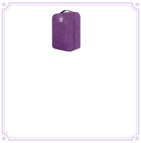 Travel Shoe Bag Portable Storage Box Dust-proof Portable (Option: Violet-Small 30x21.5x9cm)