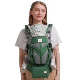 Front And Rear Dual-use Baby Carrier For Mother And Baby (Color: Green)