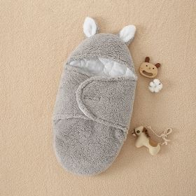 Sleeping Bag For Infants To Be Held By Newborn (Option: Grey-Big ear round-3M)