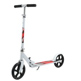 Two-wheeled Foldable Campus Mobility Scooter (Color: White)