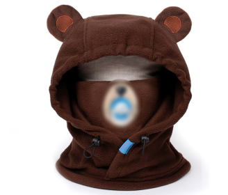 Ski Protection Helmet Hat Head Cover Brown Bear Rabbit White Bear Cartoon (Option: 6Style)