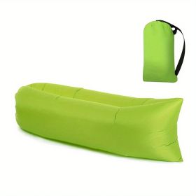 Inflatable Pool Lounger, Portable Lazy Sofa For Backyard Beach Travel & Camping (Color: Green)