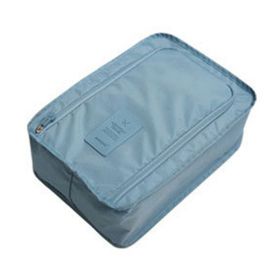 1pc Portable Waterproof Travel Shoes Storage Bag; Zip Storage Bag; Pouch Organizer (Color: Blue)