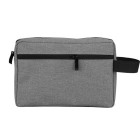 1pc Travel Toiletry Bag For Women And Men; Portable Storage Bag; Water-resistant Shaving Bag For Toiletries Accessories; (Color: Dark Grey)