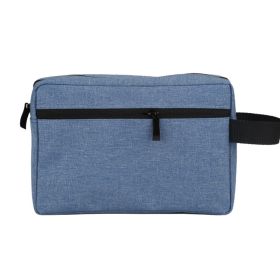 1pc Travel Toiletry Bag For Women And Men; Portable Storage Bag; Water-resistant Shaving Bag For Toiletries Accessories; (Color: Blue)