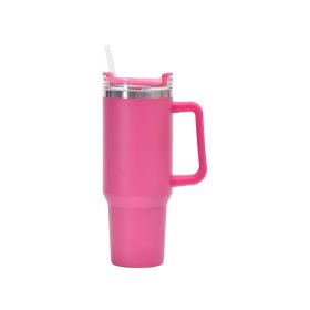 1200ml Stainless Steel Mug Coffee Cup Thermal Travel Car Auto Mugs Thermos 40 Oz Tumbler with Handle Straw Cup Drinkware New In (Color: U)