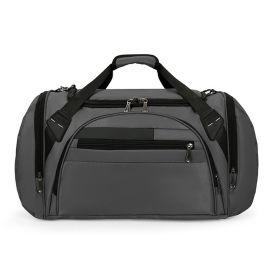 Foldable Travel Duffel Bag Spacious Weekender Bag for Travel and Camping (Color: dark gray)
