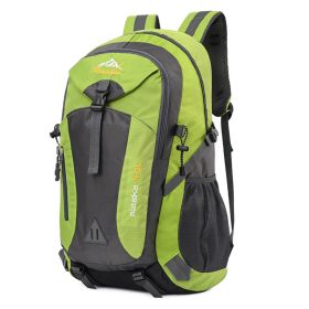 Backpack Sports Bag Outdoor Mountaineering Bag Large Capacity Travel Bag (Color: Green)