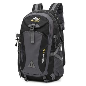 Backpack Sports Bag Outdoor Mountaineering Bag Large Capacity Travel Bag (Color: black)