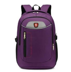 Backpack, Travel Water Resistant School Backpack (Color: Purple)