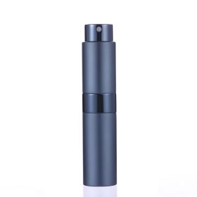 8 ml 15 ml Reusable Metal Perfume Bottle Cosmetic Spray Bottle Portable Empty Bottle Container Travel Sub-bottle Liner Glass (Color: Blue)