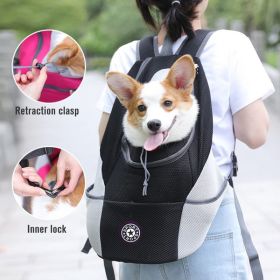 Pet Dog Carrier Bag Carrier For Dogs Backpack Out Double Shoulder Portable Travel Backpack Outdoor Dog Carrier Bag Travel Set (Color: Orange)