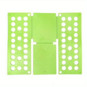 1pc, Creative Plastic Shirt Folding Board - Perfect for Lazy People - Quickly Fold Clothes at Home and Travel - Adult PP Accessory Helper (size: 18.9*15.75inch Green(Child))