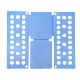 1pc, Creative Plastic Shirt Folding Board - Perfect for Lazy People - Quickly Fold Clothes at Home and Travel - Adult PP Accessory Helper (size: 18.9*15.75inch Blue(Child))