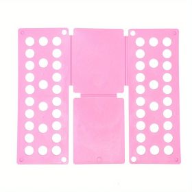 1pc, Creative Plastic Shirt Folding Board - Perfect for Lazy People - Quickly Fold Clothes at Home and Travel - Adult PP Accessory Helper (size: 18.9*15.75inch Pink(Child))