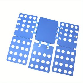 1pc, Creative Plastic Shirt Folding Board - Perfect for Lazy People - Quickly Fold Clothes at Home and Travel - Adult PP Accessory Helper (size: 22.83*26.77inch Blue(Adult))