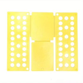 1pc, Creative Plastic Shirt Folding Board - Perfect for Lazy People - Quickly Fold Clothes at Home and Travel - Adult PP Accessory Helper (size: 18.9*15.75inch Yellow(Child))