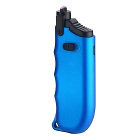 USB Plasma Rechargeable Lighter With Adjustable Neck; Candle; Arc; Flame Free; Safety Switch On; Suitable For Kitchen; Camping; Travel (Color: Blue)