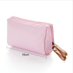 Large Capacity Travel Cosmetic Bag Makeup Case Organizer Multifunction Women Toiletries Organizer Female Waterproof Storage Box (Color: Basic Pink)