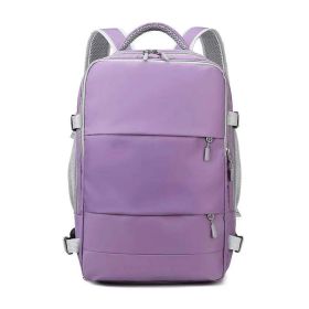 Multifunctional USB Large Capacity Diaper Bag (Color: Purple)