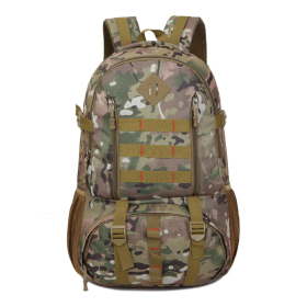 Camouflage Travel Backpack Outdoor Camping Mountaineering Bag (Color: CP camouflage)