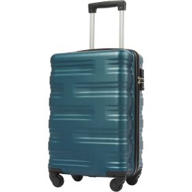 Merax Luggage with TSA Lock Spinner Wheels Hardside Expandable Luggage Travel Suitcase Carry on Luggage ABS 20" (Color: as Pic)