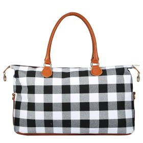 Women Duffle Bag Travel Luggage Bags Weekend Overnight Bag Tote Bags Shoulder Handle Bags (Color: White)