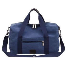 Men's Travel Canvas Bag Going Out Duffel  For Men (Option: Big blue)