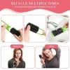 1pcs Collapsible Travel Hair Comb with Mirror - Portable and Compact Hair Brush for On-the-Go Grooming